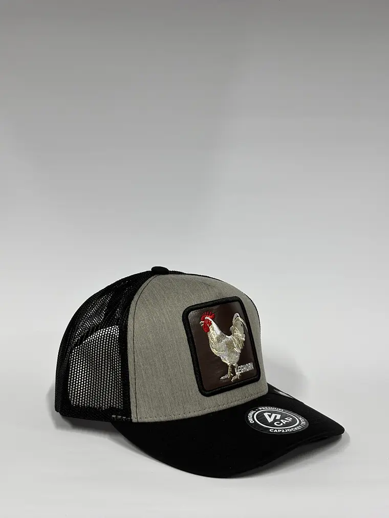 Jockey de malla 5p / Gris x negro - Gallo Lechorn 3
