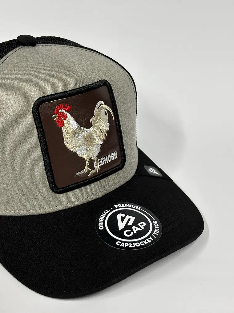 Jockey de malla 5p / Gris x negro - Gallo Lechorn 2