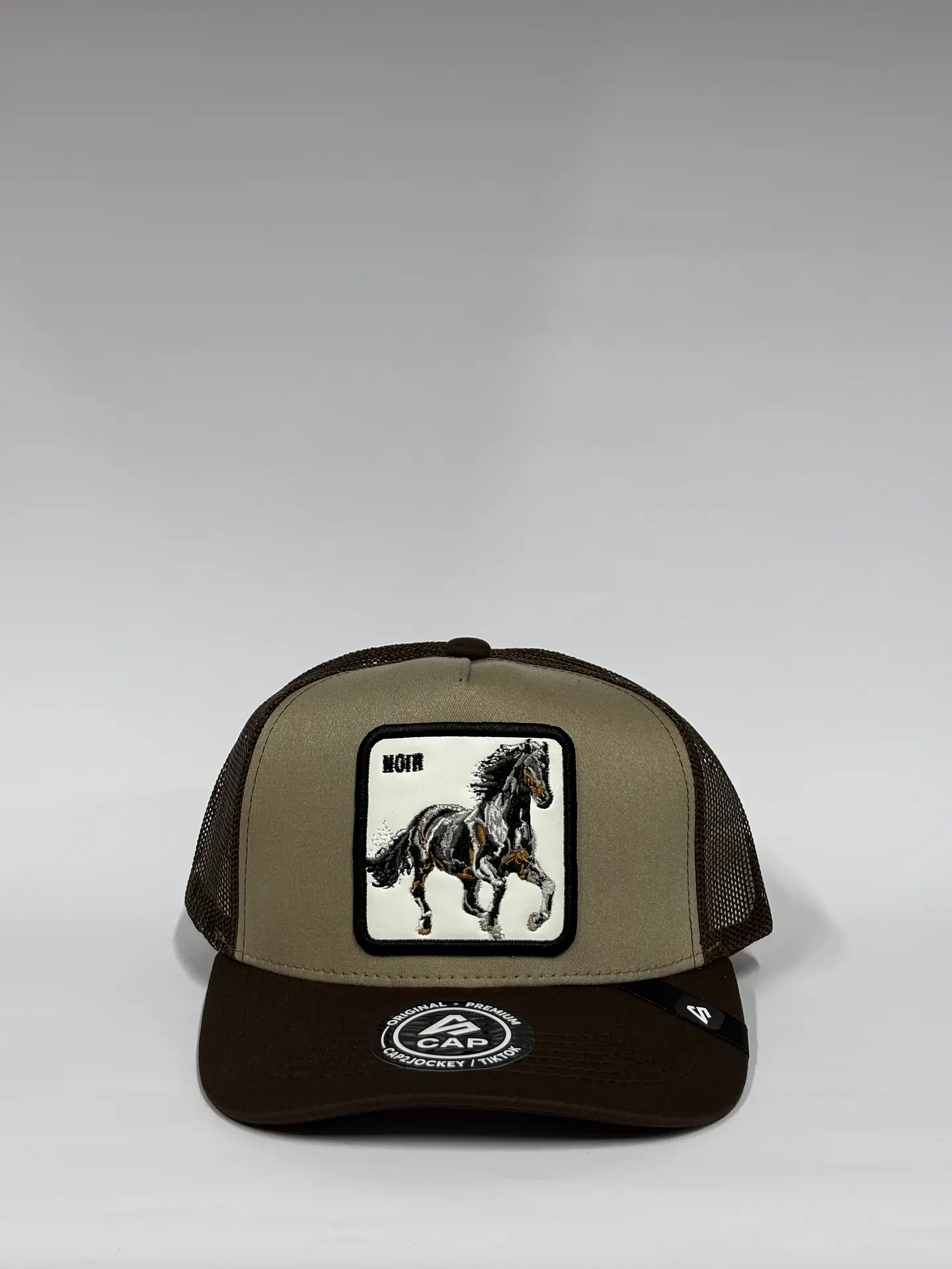 Jockey de malla 5p/ Beige x marrón - Caballo Noir  1