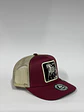 Jockey de malla 5p / Burdeo x beige - C. Albino - Miniatura 2