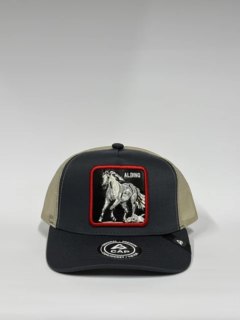 Jockey de malla 5p / Gris P x Beige - Caballo albino 