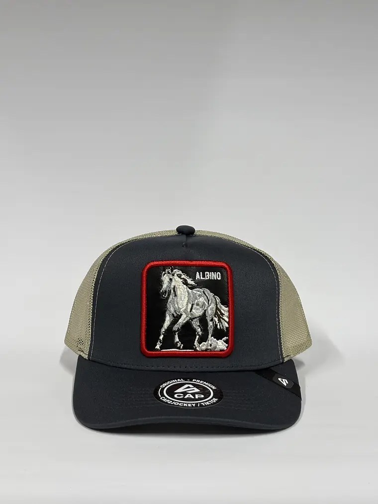 Jockey de malla 5p / Gris P x Beige - Caballo albino  1