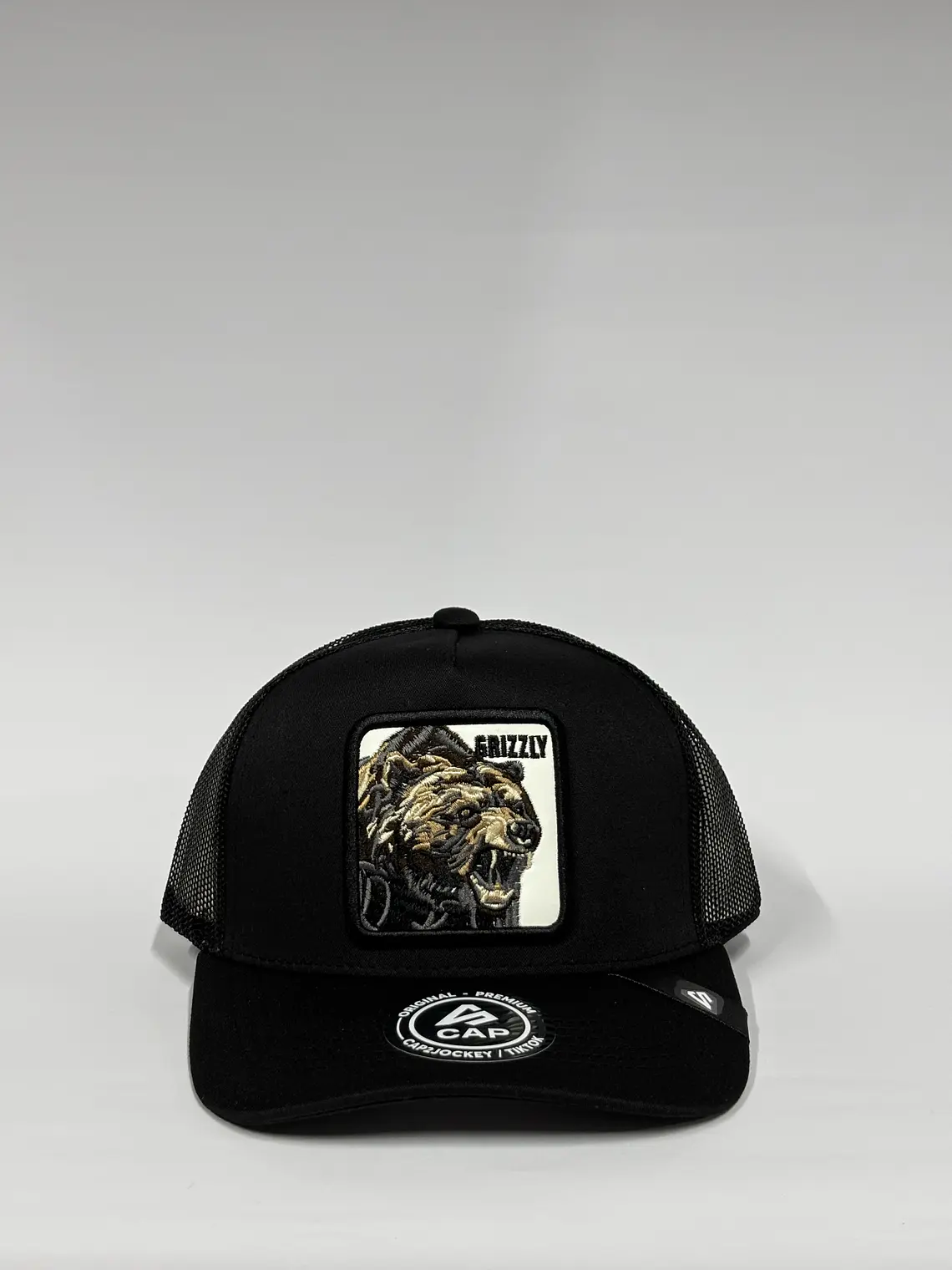 Jockey de malla 5p - Negro / Oso Grizzly  1