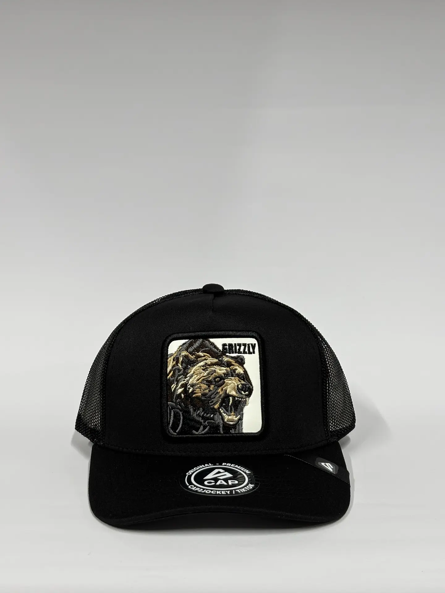 Jockey de malla 5p - Negro / Oso Grizzly  1