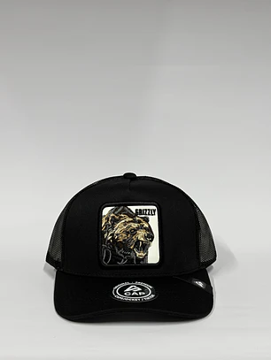 Jockey de malla 5p - Negro / Oso Grizzly 