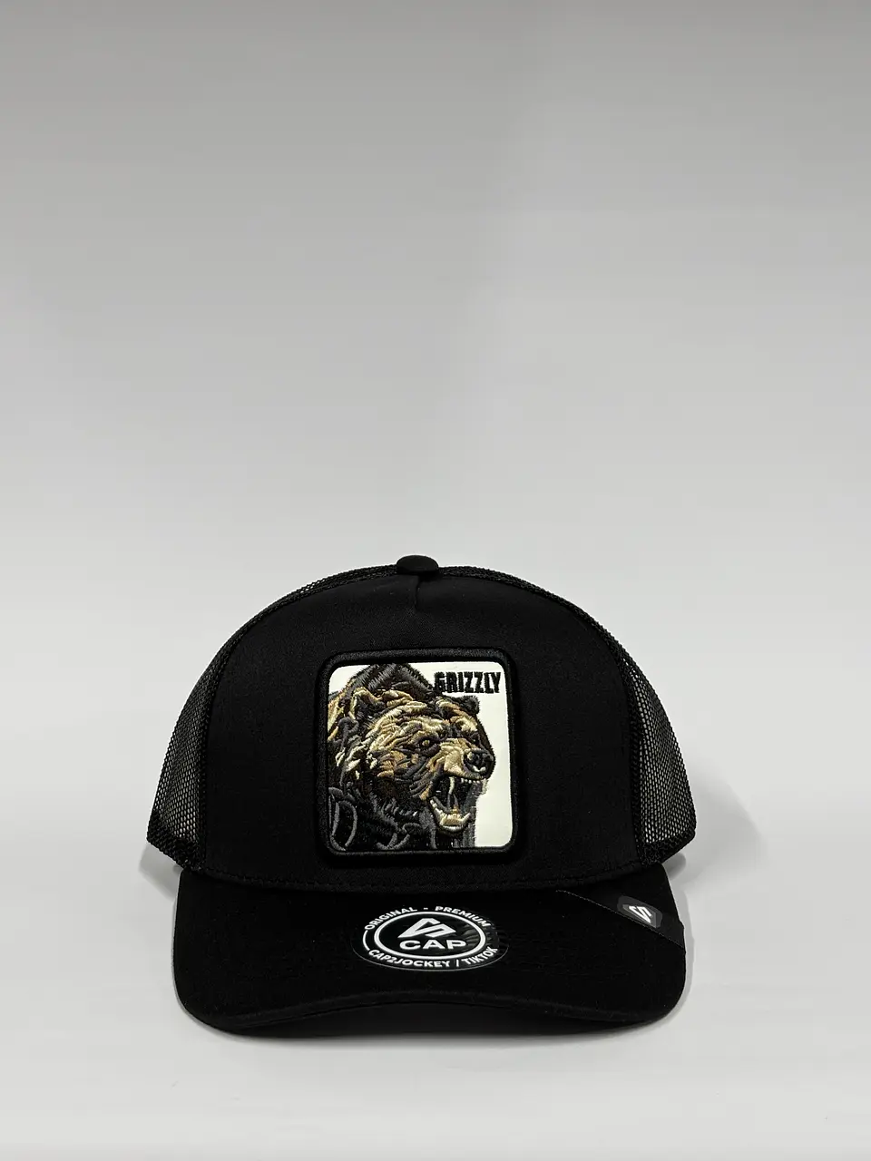 Jockey de malla 5p - Negro / Oso Grizzly  1