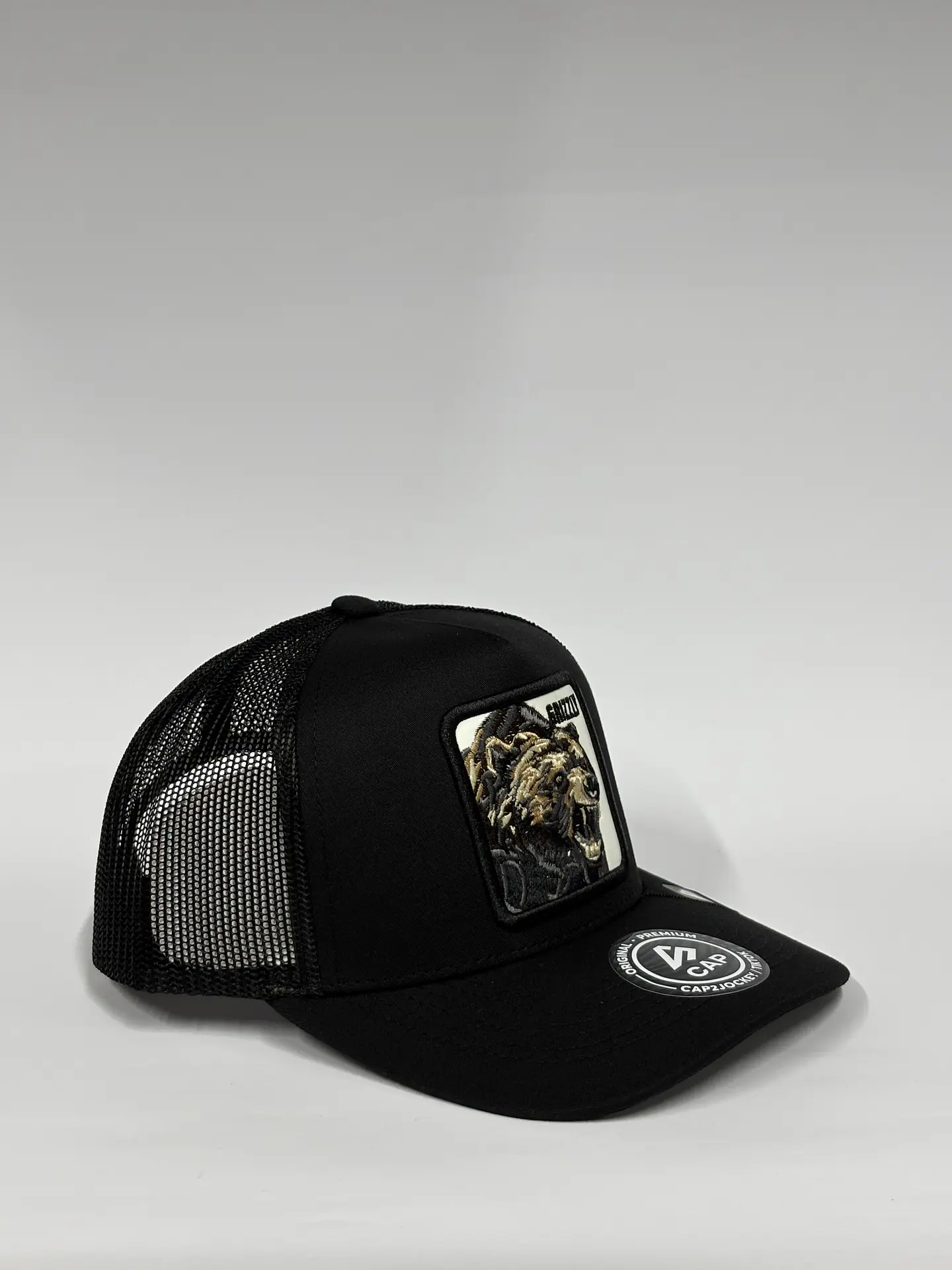 Jockey de malla 5p - Negro / Oso Grizzly  2