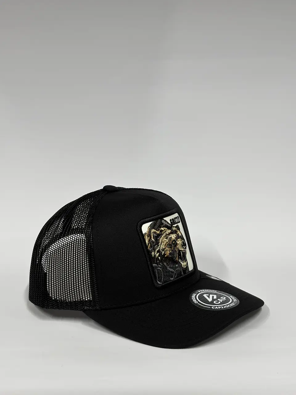 Jockey de malla 5p - Negro / Oso Grizzly  2