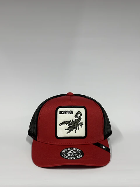 Jockey de malla 5p - Rojo x negro / Scorpion 