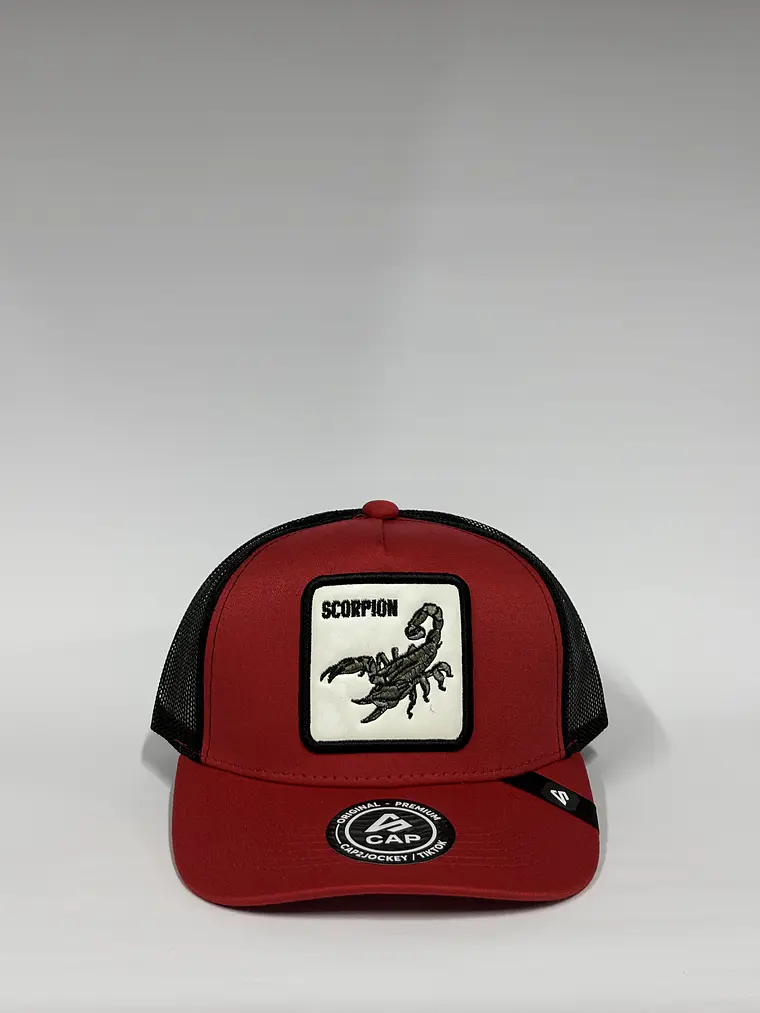 Jockey de malla 5p - Rojo x negro / Scorpion  1