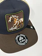 Jockey de malla 5p / Beige x Azul x Marrón - Chestnut - Miniatura 4