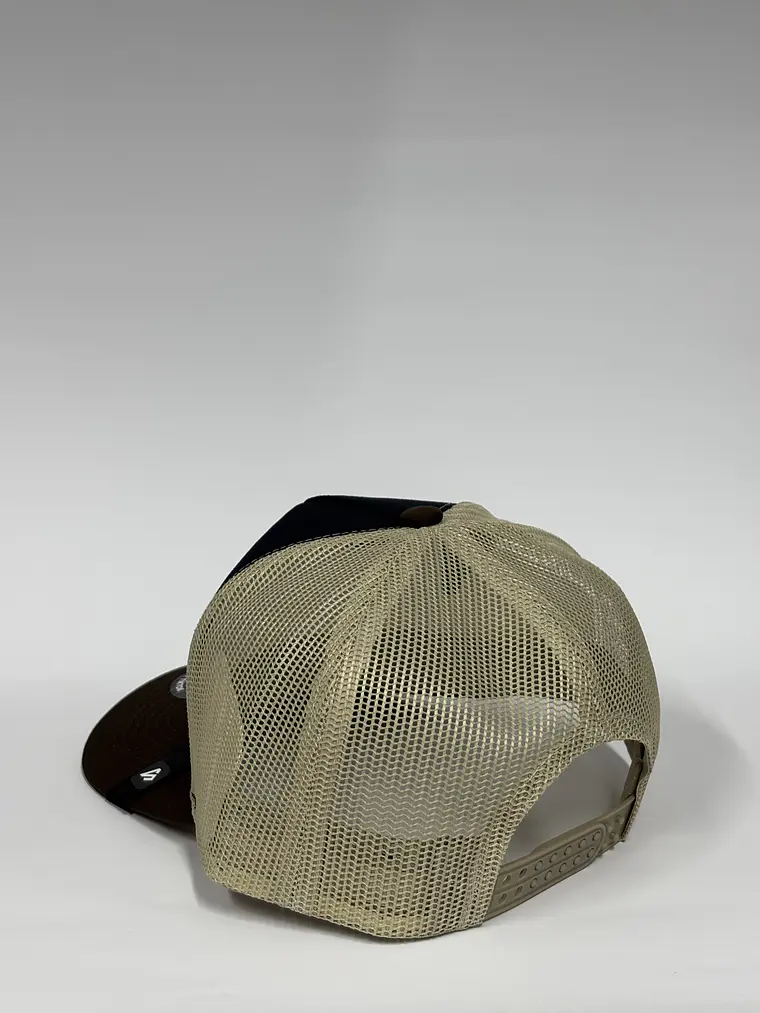 Jockey de malla 5p / Beige x Azul x Marrón - Chestnut 3