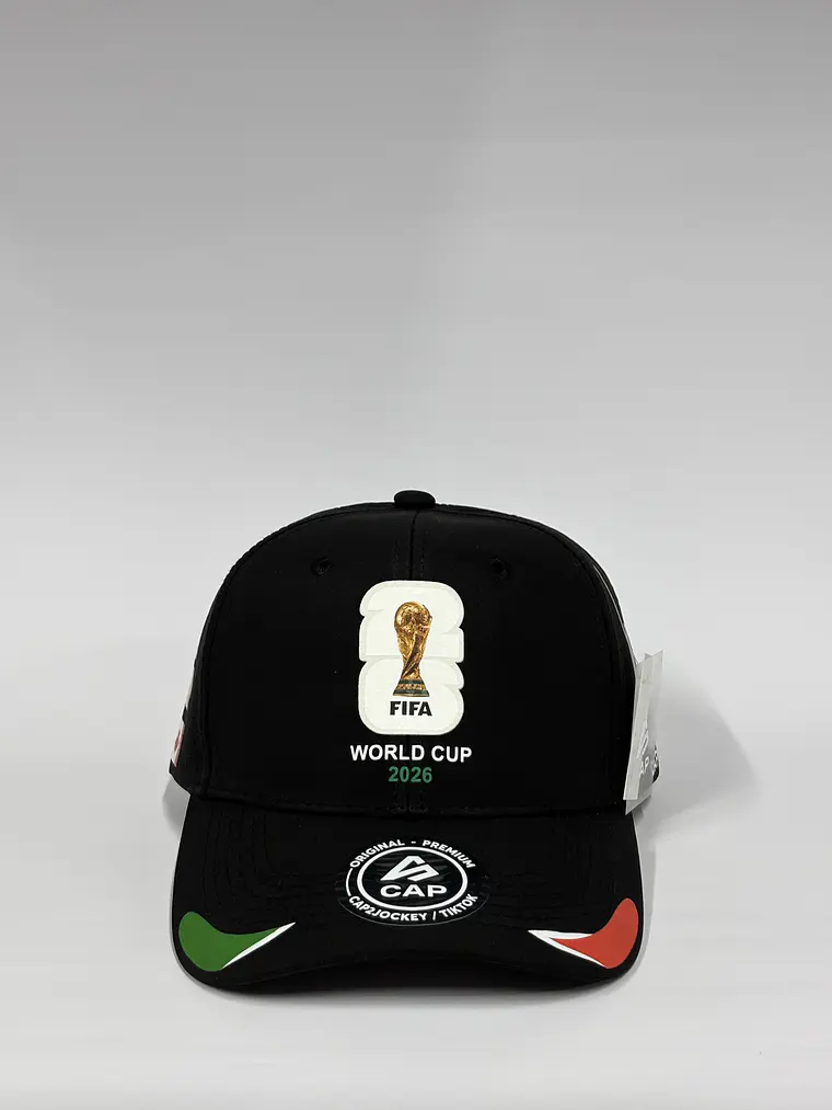 Gorra de lona 6p láser / Negro - Mundial 26 1