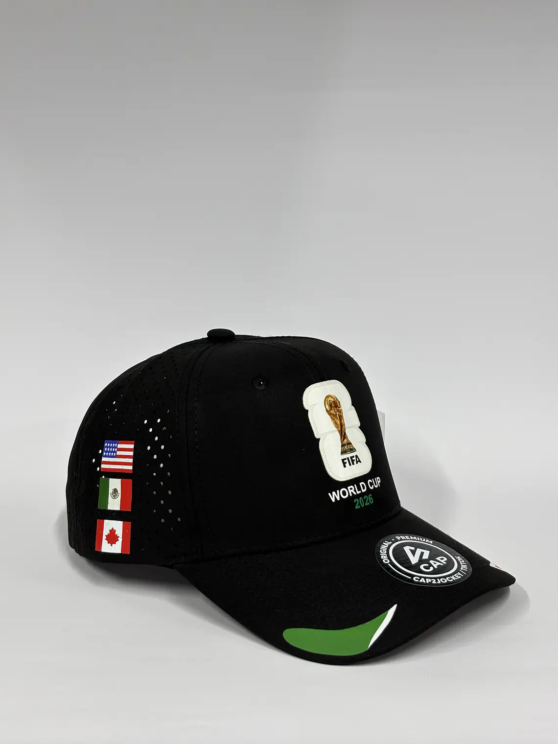 Gorra de lona 6p láser / Negro - Mundial 26 2