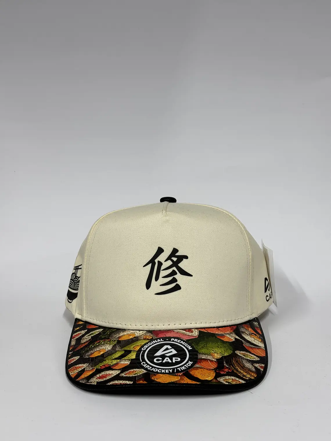 Gorra de lona 5p / Beige x negro - Sushi  1