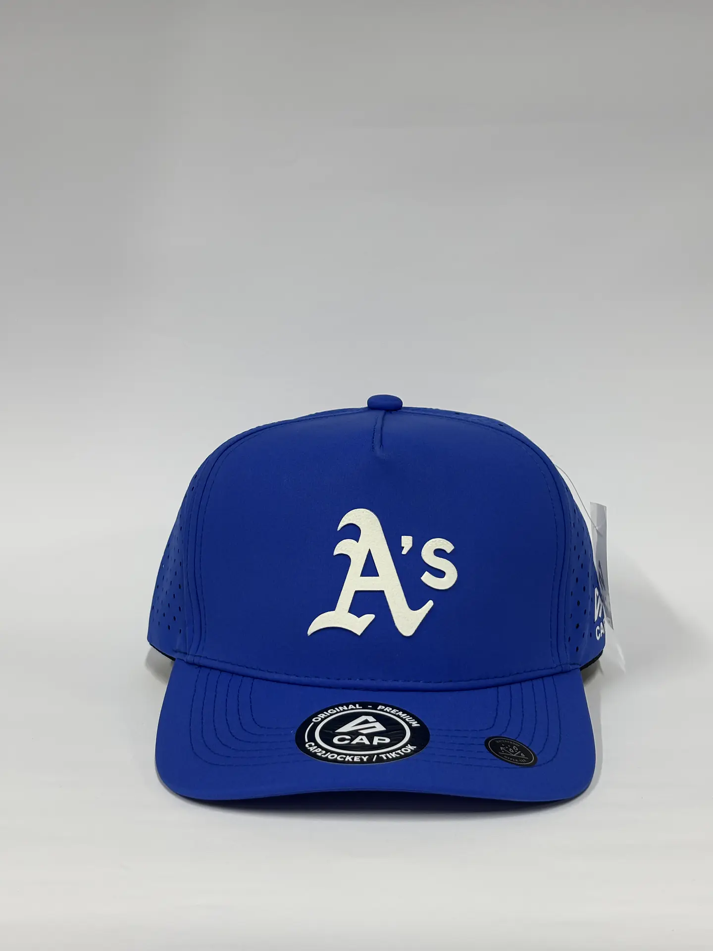 Gorra de lona 5p láser / Azul rey - A’s oakland  1