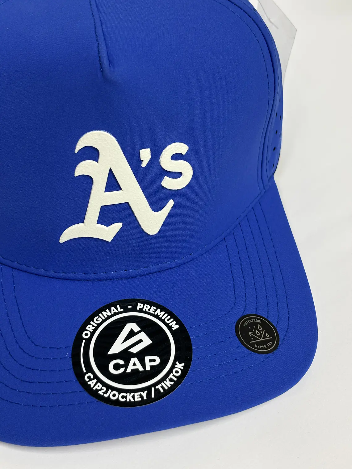 Gorra de lona 5p láser / Azul rey - A’s oakland  4