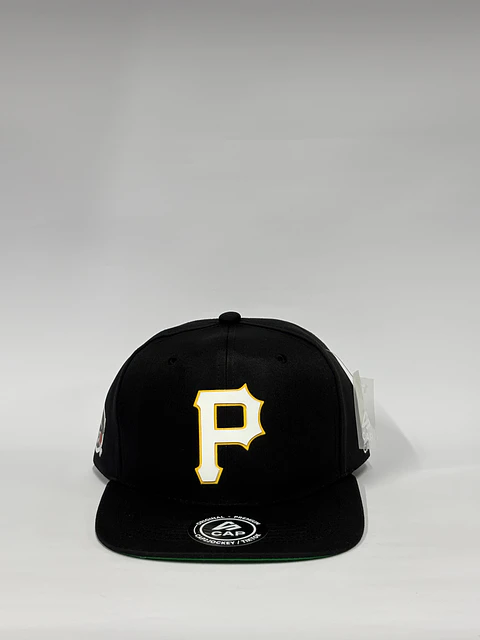 Gorra plana 6p lona - Negro / Piratas 