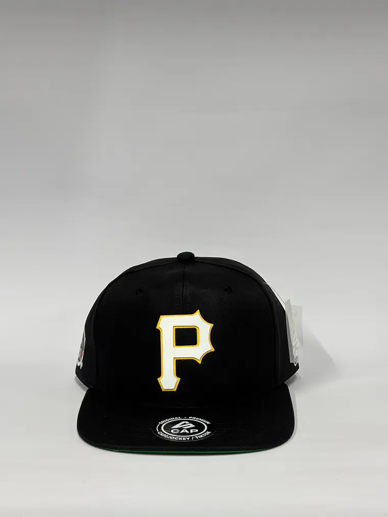 Gorra plana 6p lona - Negro / Piratas  1