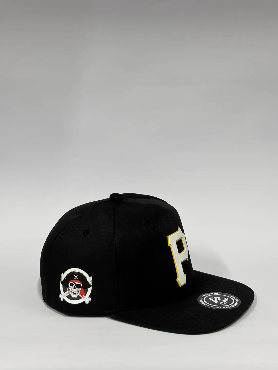 Gorra plana 6p lona - Negro / Piratas  2
