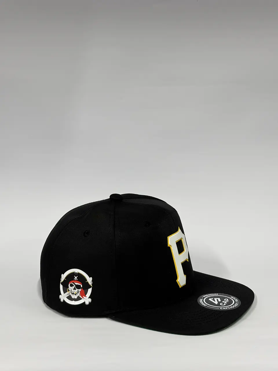 Gorra plana 6p lona - Negro / Piratas  2