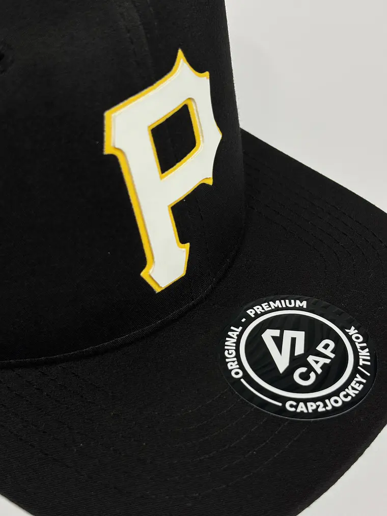Gorra plana 6p lona - Negro / Piratas  4