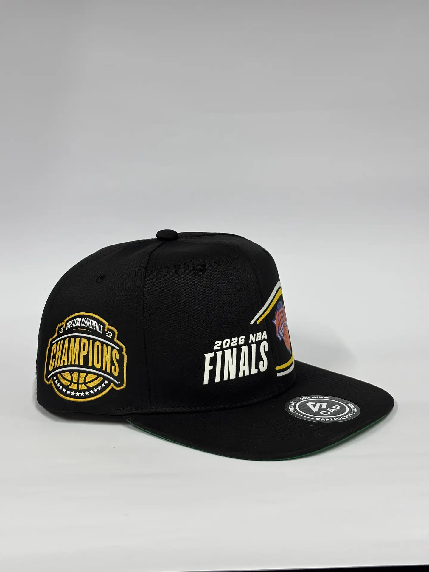 Gorra plana lona 6p - Negro / Final NBA Champions  2