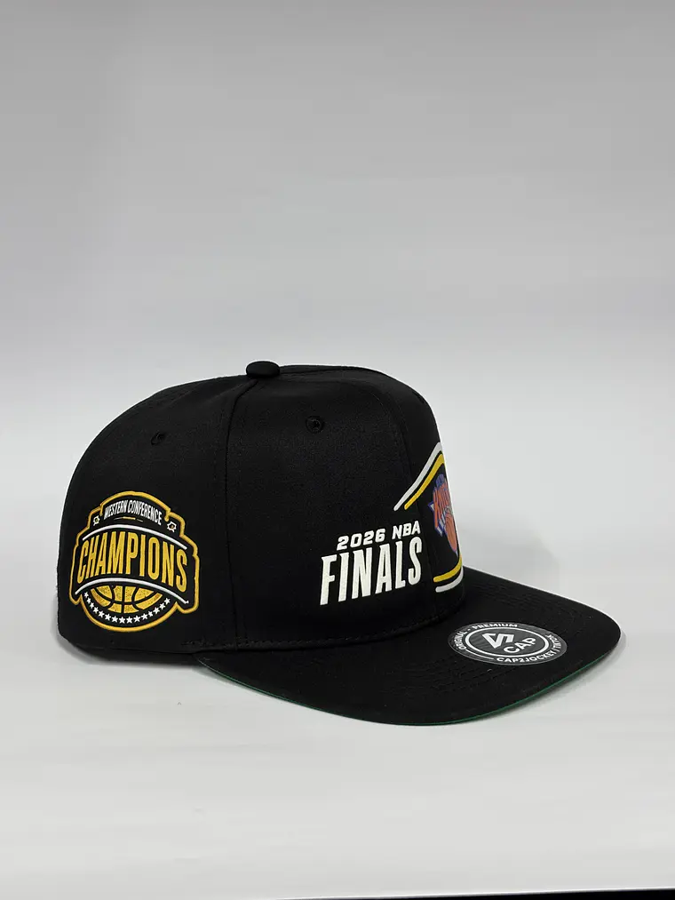 Gorra plana lona 6p - Negro / Final NBA Champions  2