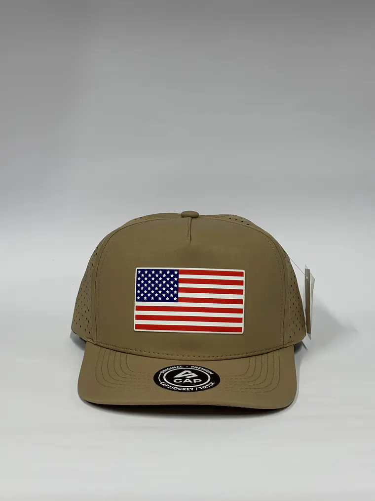 Gorra de lona 5p láser / Beige - Usa  1