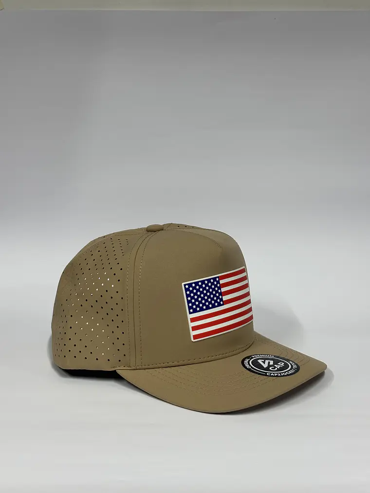 Gorra de lona 5p láser / Beige - Usa  2