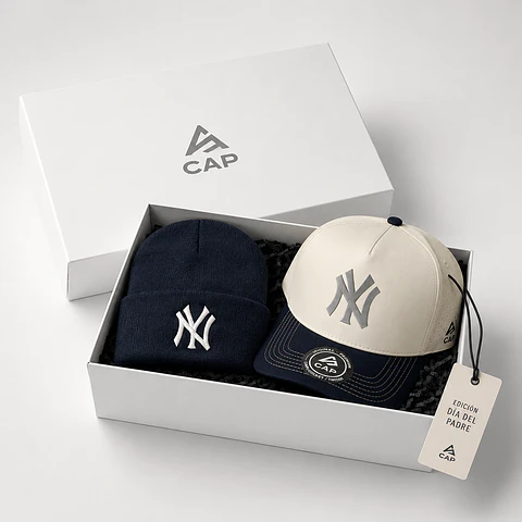Pack de invierno / Gorra + Beanies de lana - Premium 