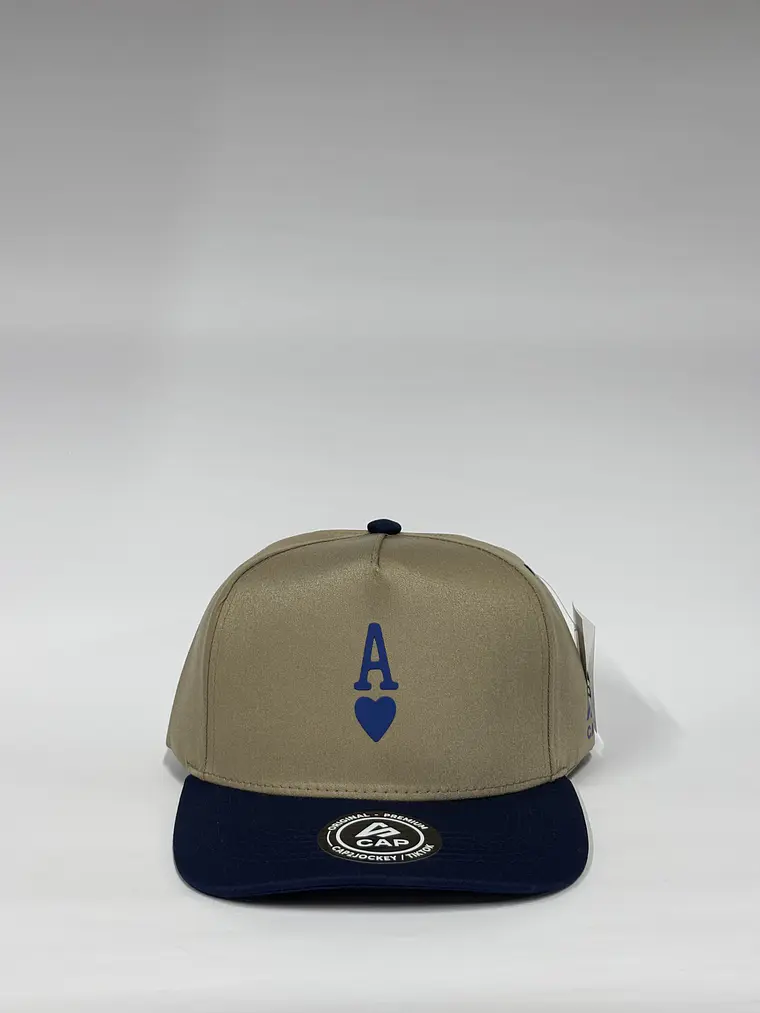 Gorra de lona 5p / Bicolor Marrón x azul M - A corazón  1