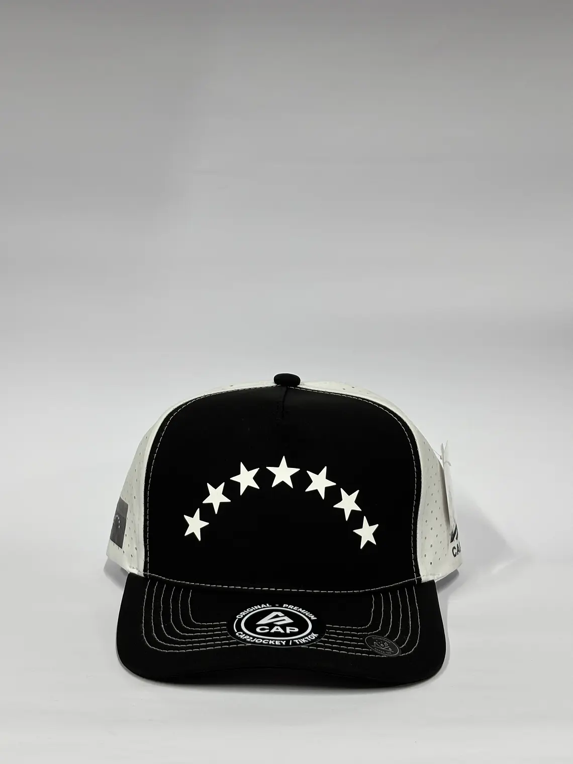 Gorra de lona 5p láser / Bicolor Negro x Blanco - Venezuela 24/06/26 1