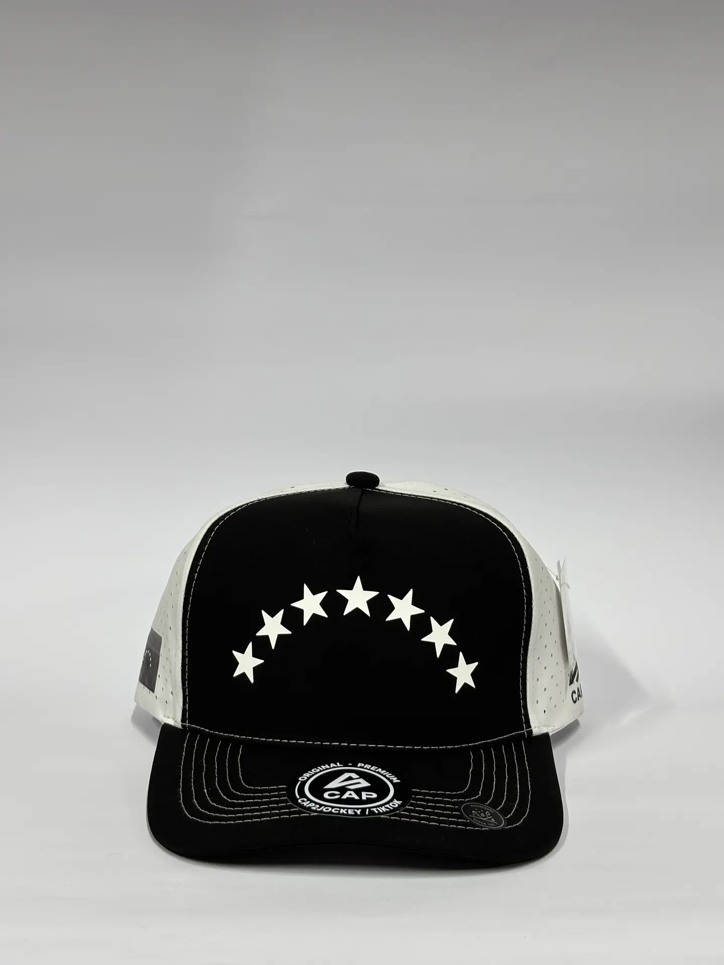 Gorra de lona 5p láser / Bicolor Negro x Blanco - Venezuela 24/06/26 1