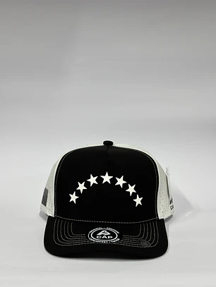 Gorra de lona 5p láser / Bicolor Negro x Blanco - Venezuela 24/06/26