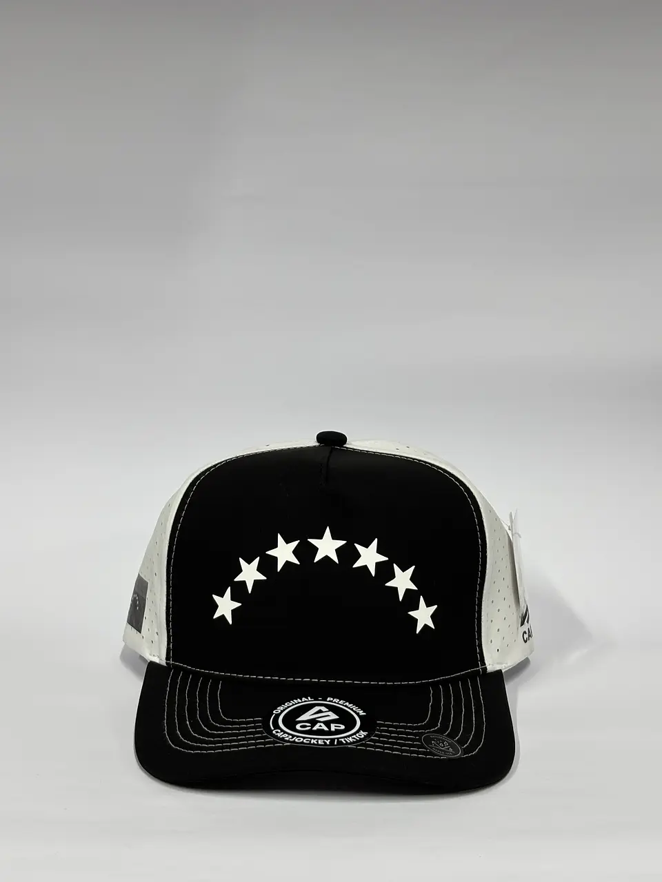 Gorra de lona 5p láser / Bicolor Negro x Blanco - Venezuela 24/06/26 1