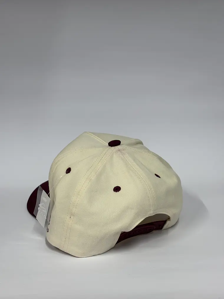 Gorra de lona 5p / Bicolor Beige x burdeo - La guaira ❤️ 3