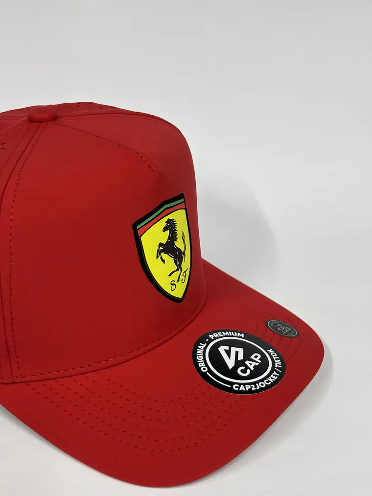 Gorra de lona 5p láser / Rojo F - Escudería Ferrari  4