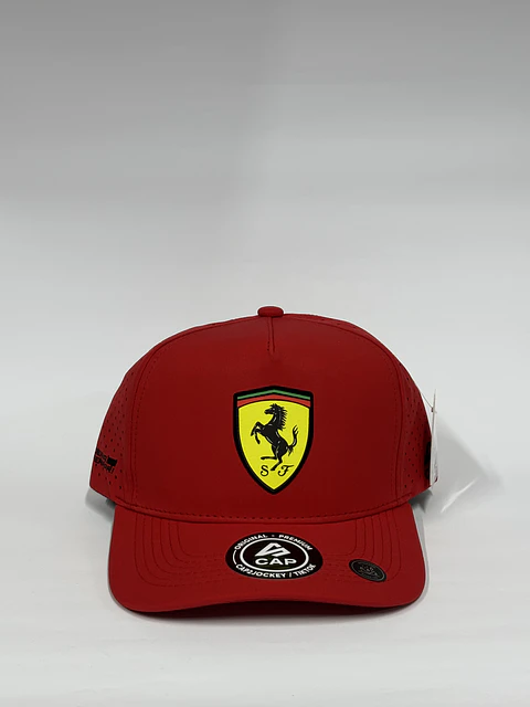 Gorra de lona 5p láser / Rojo F - Escudería Ferrari 