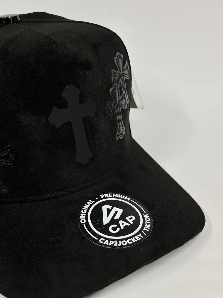 Gorra de lona 5p - Negro / Santa oscuridad  2