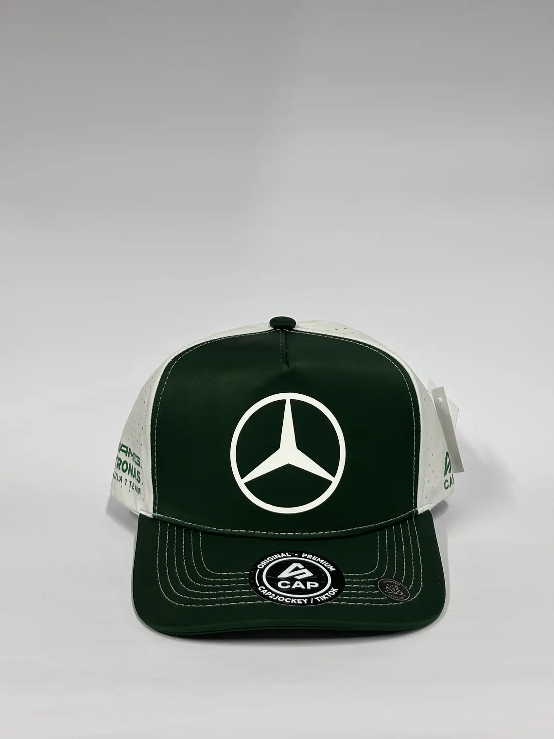 Gorra de lona 5p láser / Bicolor Verde x Blanco - Escudería Mercedes  1