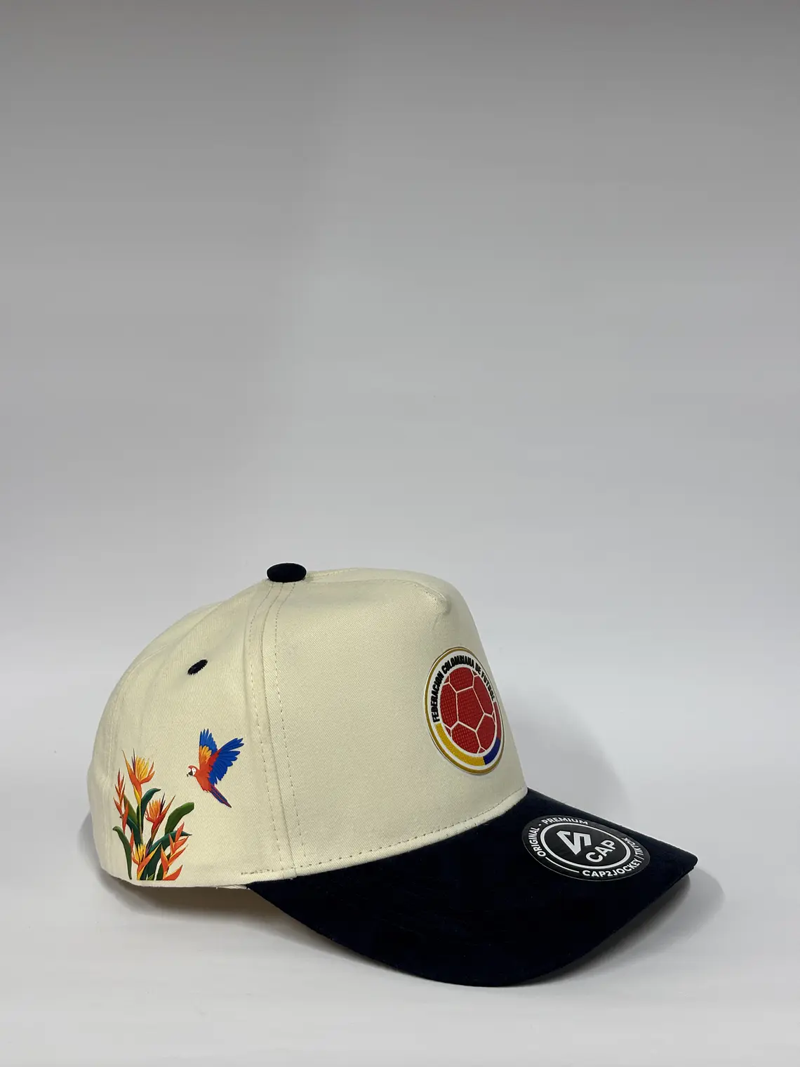 Gorra de lona 5p / Bicolor Beige x Azul M - Selección Colombia 🇨🇴  2