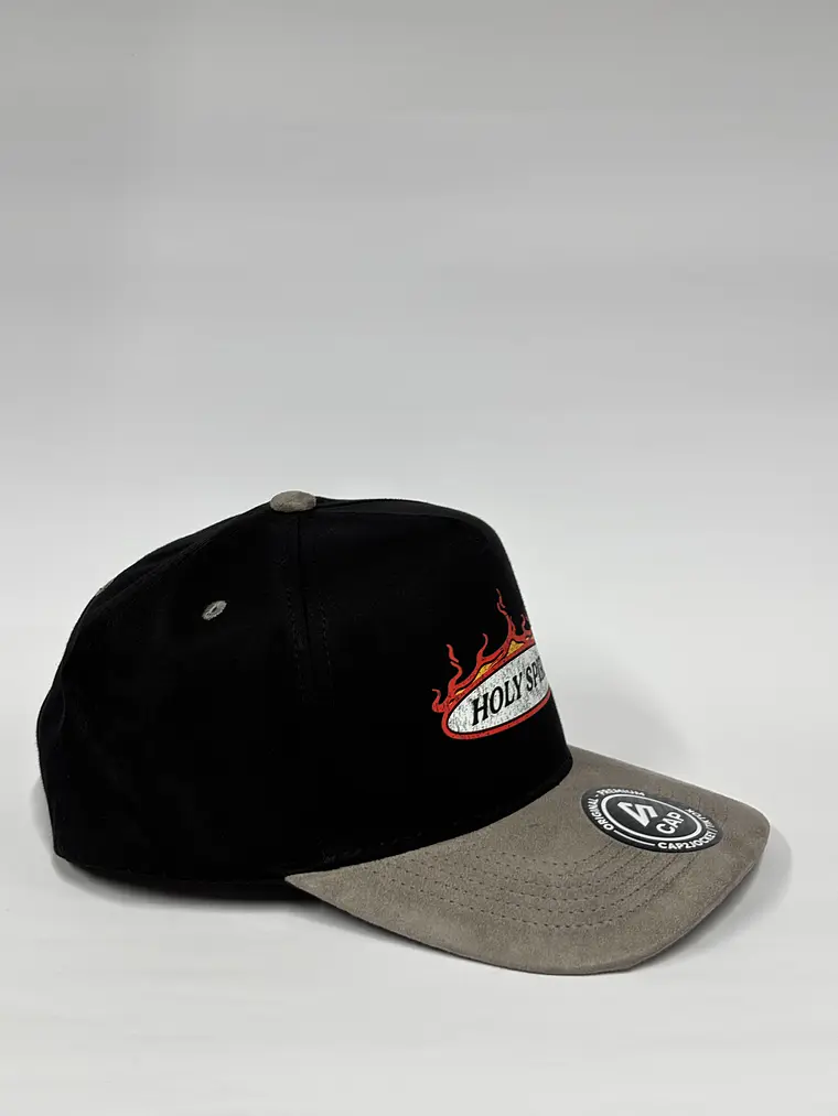 Gorra de lona 5p - Bicolor Negro x Gris / Holy Spirit  3