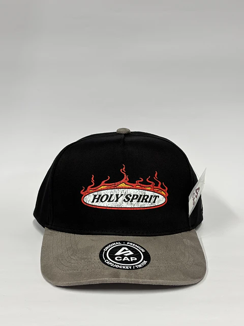 Gorra de lona 5p - Bicolor Negro x Gris / Holy Spirit 