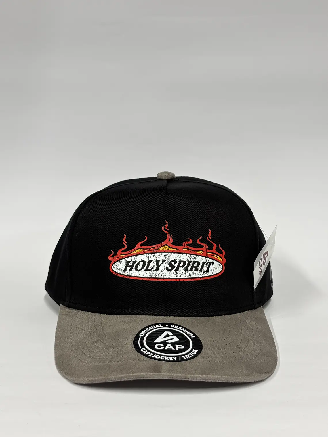 Gorra de lona 5p - Bicolor Negro x Gris / Holy Spirit  1