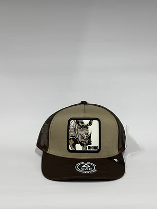 Jockey de malla 5p - Marrón x Beige / Rhino