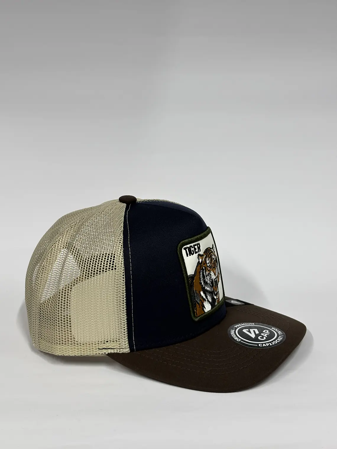 Jockey de malla 5p - Tricolor / Beige x Azul x Marrón - Tiger 2.0 3