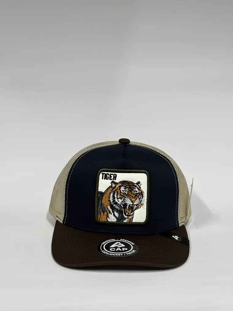 Jockey de malla 5p - Tricolor / Beige x Azul x Marrón - Tiger 2.0 1