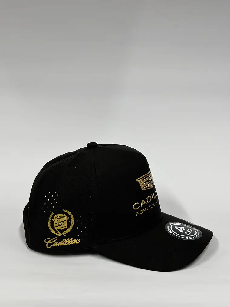 Gorra de lona 6p láser - Negro / Escudería Cadillac F1 3