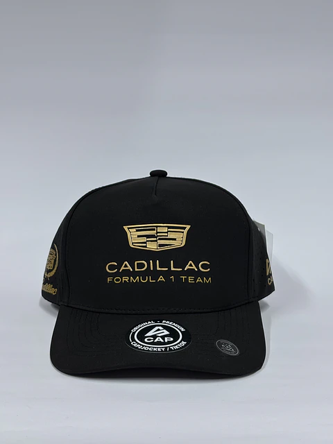 Gorra de lona 6p láser - Negro / Escudería Cadillac F1